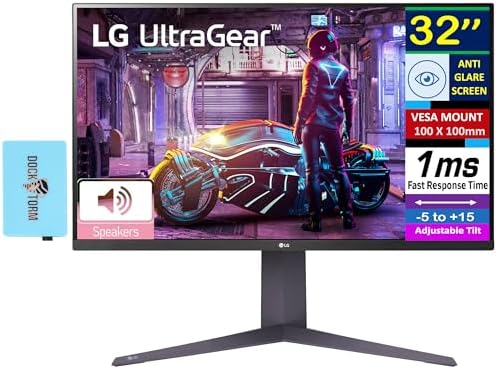 LG Ultragear 32" 4K UHD Free Sync Monitor with 1ms Response Time,...
