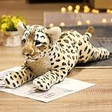 Gisqis Cheetah Stuffed Animal 19' Realistic Leopard Stuffed Animal Cheetah Stuffy Leopard Plush Toys Cute Stuffed Jaguar Plush Birthday for Girls Boys