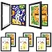 TolleSonne 8 Pack Kids Artwork Frames Changeable, 8.5x11in Kids Art Frames Front Opening, Children Art Projects Kids Art Frames Picture Frames for Kids Drawing, Crafts and Photos, Holds 130 Pcs
