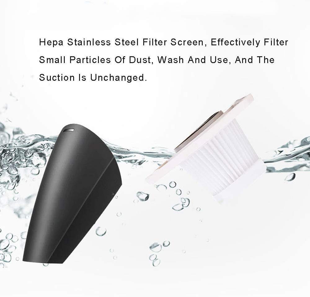 Vacío de mano sin cable, vacío a mano con succión potente, aspiradora portátil (mojada y seca para el cabello de mascotas, polvo, grava, limpieza del hogar, para el automóvil para el hogar, carga