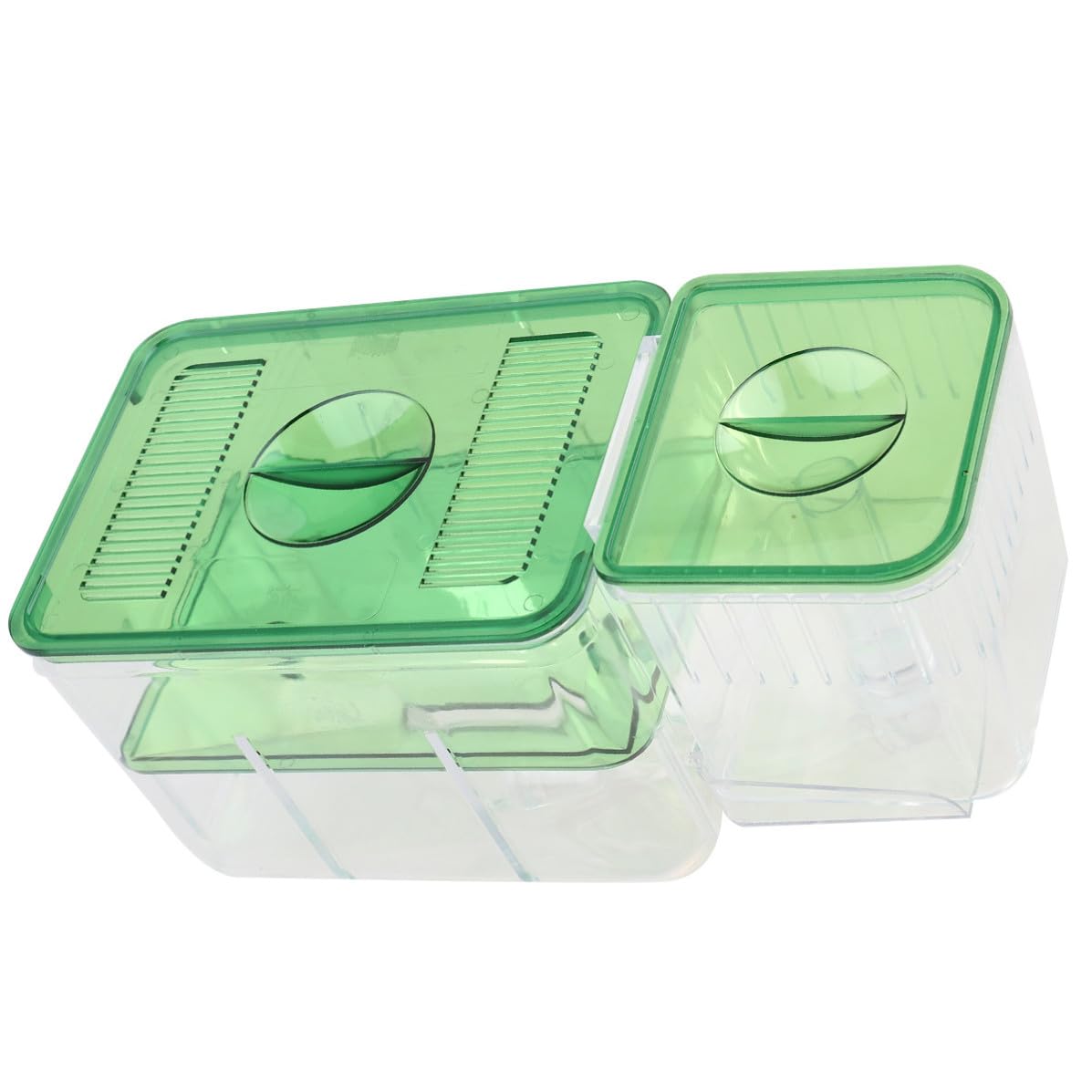 SHINEOFI Boîte D'élevage pour Aquarium en Acrylique Vert, Protection des Œufs de Poisson Alevins, Couveuse Isolante pour Maison et Aquarium