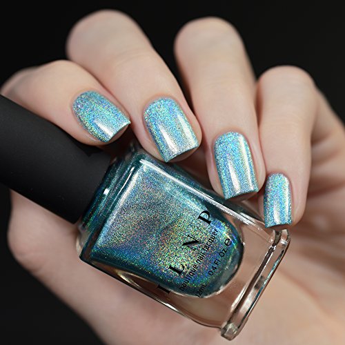 Image of ILNP Aria - Sky Blue Ultra Holographic Nail Polish, Chip Resistant Manicure, Non-Toxic Nail Lacquer, Vegan, Cruelty Free, 12ml