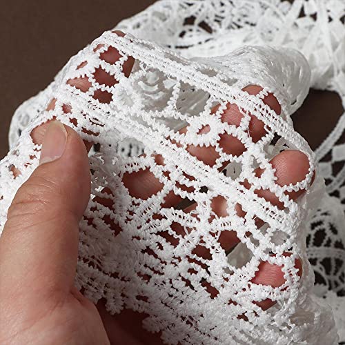 Image of 3 Pcs Women's Vintage Crochet Knit Floral Cape Shawls Shrug Bolero Bridal Poncho White Collar
