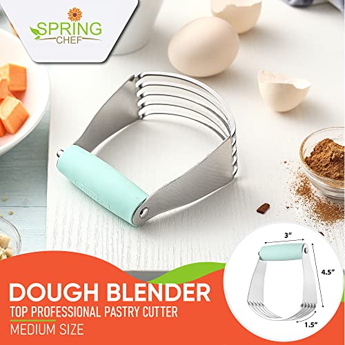 Image of Spring Chef Medium Dough Blender Hand Tool - Durable Pastry Cutter - Mint