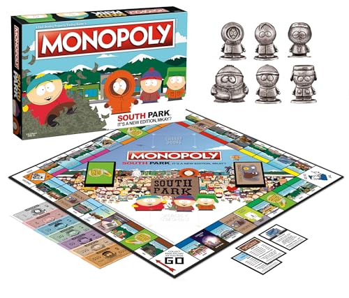 Image of Monopoly South Park | Based on Comedy Central South Park Show | Featuring Familiar Locations, Episodes, and Characters | Officially-Licensed & Collectible Monopoly