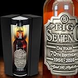 Unique 70th Birthday Gift Idea For Him Men - Award Winning Scotch Whisky Gift Set With Personalised Pewter Label With Birthday Years 1956-2026 - Supplied In A Stunning Presentation Box [EPW09]