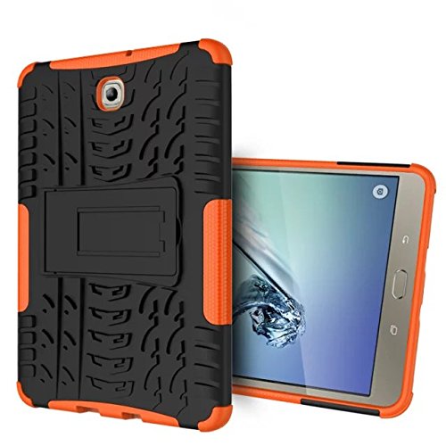XITODATablet Case for Galaxy Tab S2 8-inch, Armour Tough Style Hybrid Dual Layer Armor Hard Cases with Stand Back Cover for Samsung Galaxy Tab S2 8.0 Inch -T710 T715 T713 T719 Tablet - Orange