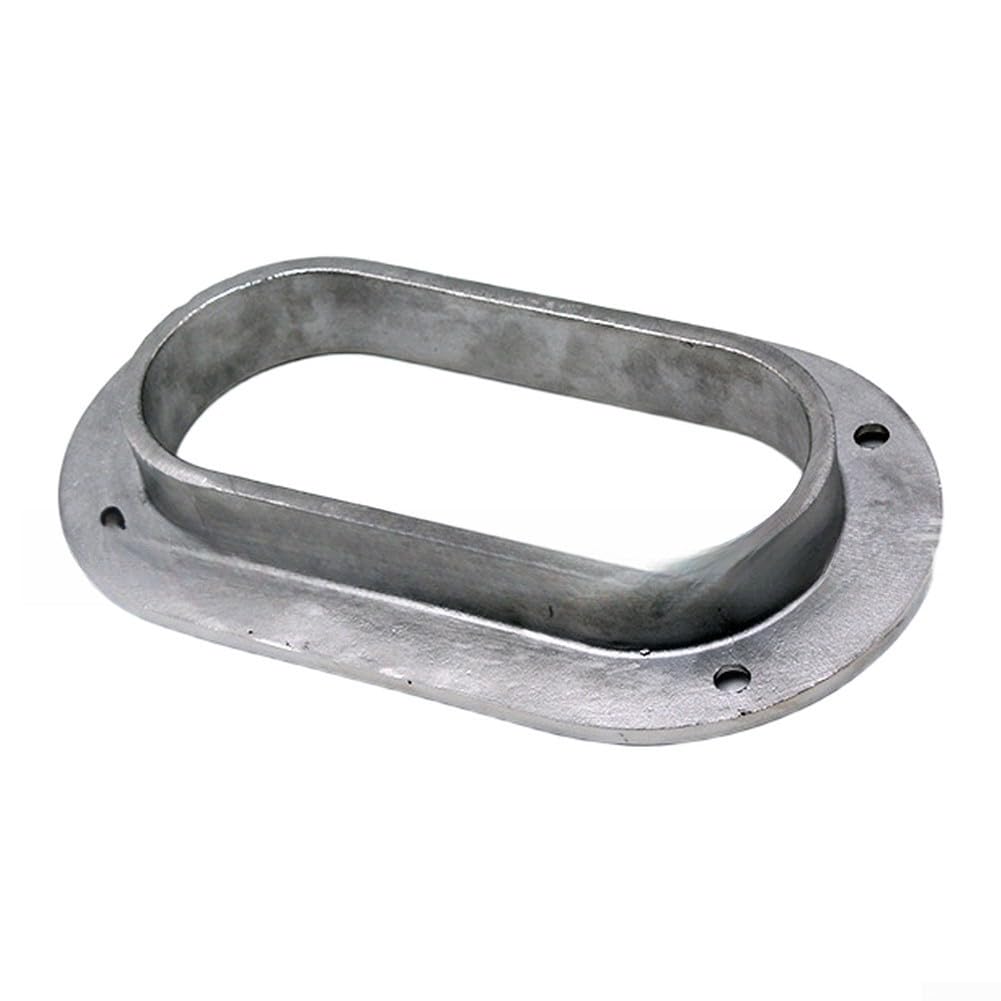 Passacavo ovale per barche e yacht realizzato in acciaio inossidabile 316 con tolleranze dimensionali lucide e accurate (175 x 75 mm)