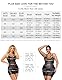 comeondear Leder Minikleid Kurz Sexy Damen Bodycon Kleid Spitze Große Größen Negligee V Ausschnitt Babydoll Dress Reizwäsche Dessous Verstellbare Träger Erotische Unterwäsche Partykleid Schwarz,S