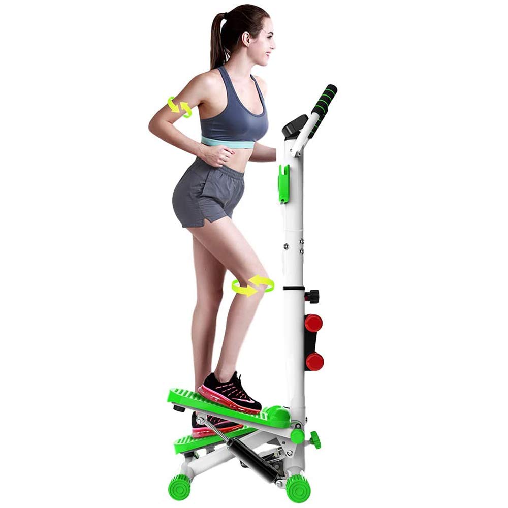 Stepper per corrimano, Muto Domestico Pieghevole con Display a LED Dimagrante Belle Gambe Sollevamento dell'anca Attrezzatura Multifunzionale per Uomo Donna
