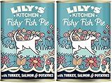 Lily's Kitchen Natürliches Nassfutter für ausgewachsene Hunde Dose - Leckere Fischpastete - Hundefutter Getreidefreies Rezept (6 x 400g dosen) (Packung mit 2)