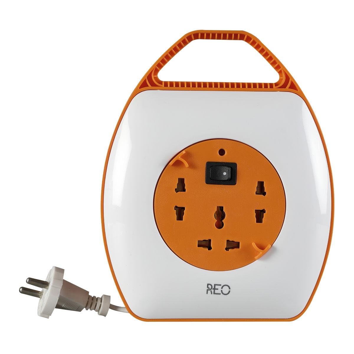 Havells REO Orange Moon Extension Board, White and Orange, ABS