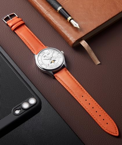 Image of BINLUN Leather Watch Bands Quick Release Premium Calfskin Replacement Watch Strap Multicolors Watchbands for Men Women 12mm 14mm 16mm 18mm 19mm 20mm 21mm 22mm