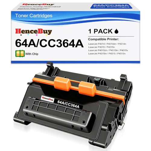 Toner 64A CC364A à haute densité de noir pour imprimantes LaserJet P4015dn et P4515