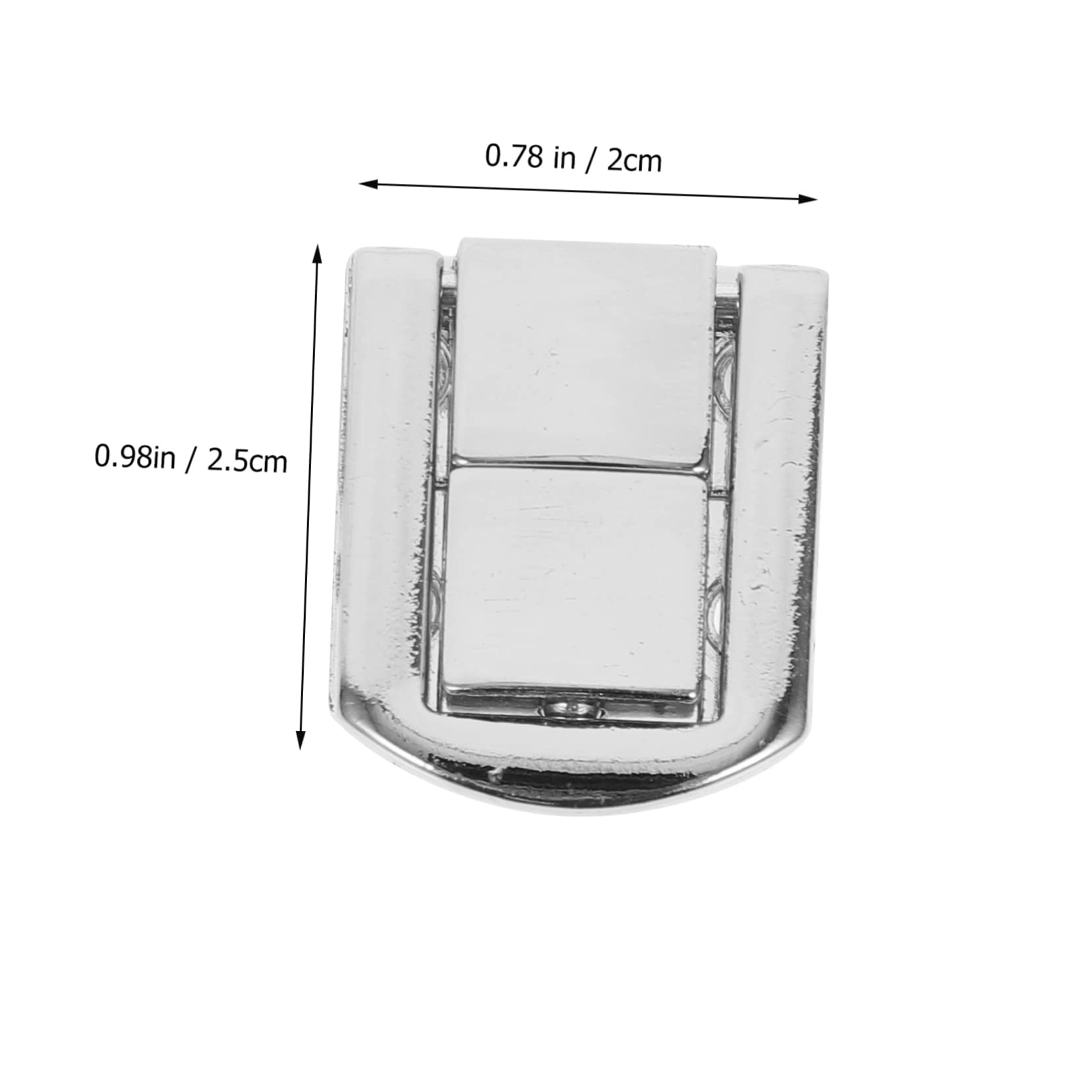 HOLIDYOYO 10pcs Zinc Alloy Hasp Lock Latch Buckle for Jewelry Boxes Suitcase Trunk