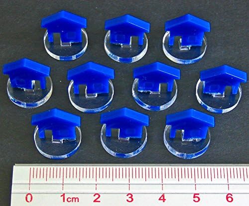 LITKO Power Plant House Marker Set | Compatible with Power Grid Board Game | Funkenschlag | (Variety Set)
