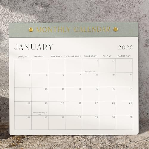 ZICOTO 2026-2027 Sage Green Calendar
