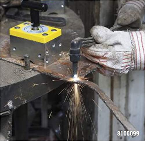 Magswitch Magsquare 165 Magnetic Welding Square Base Clamp Holder For Welding Kit, Tools, Supplies And Accessories, Magnet Switch With On/Off Capabilities, 150 Lb Holding Force, Black #TOP2