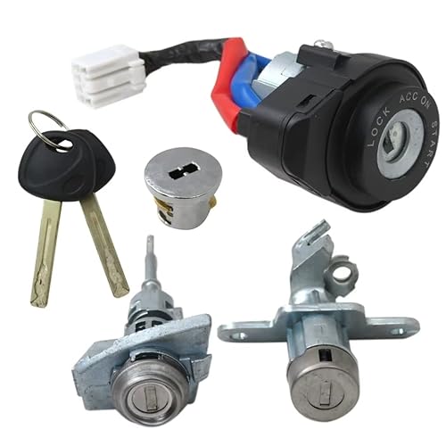 81900-C1B00 Full Door Lock Cylinder Ignition Keys Lock 6Pins for 2017 Hyundai Sonata GLS Sedan 4-Door