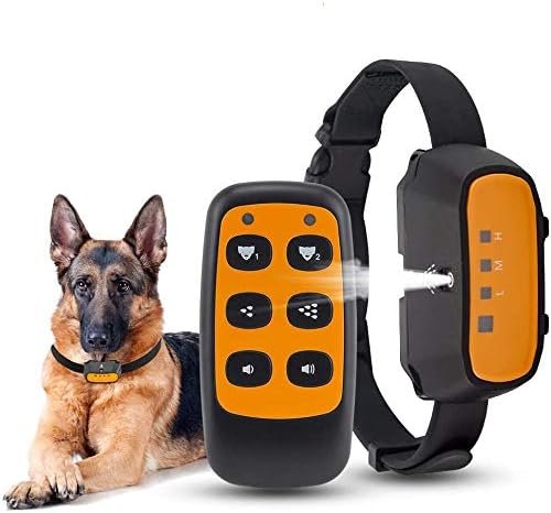 ULTPEAK Anti Bark Collar, 2 in 1 Remote & Auto Dog Barking Training Device, Rechargeable Electric Dog Spray & Sound Collars