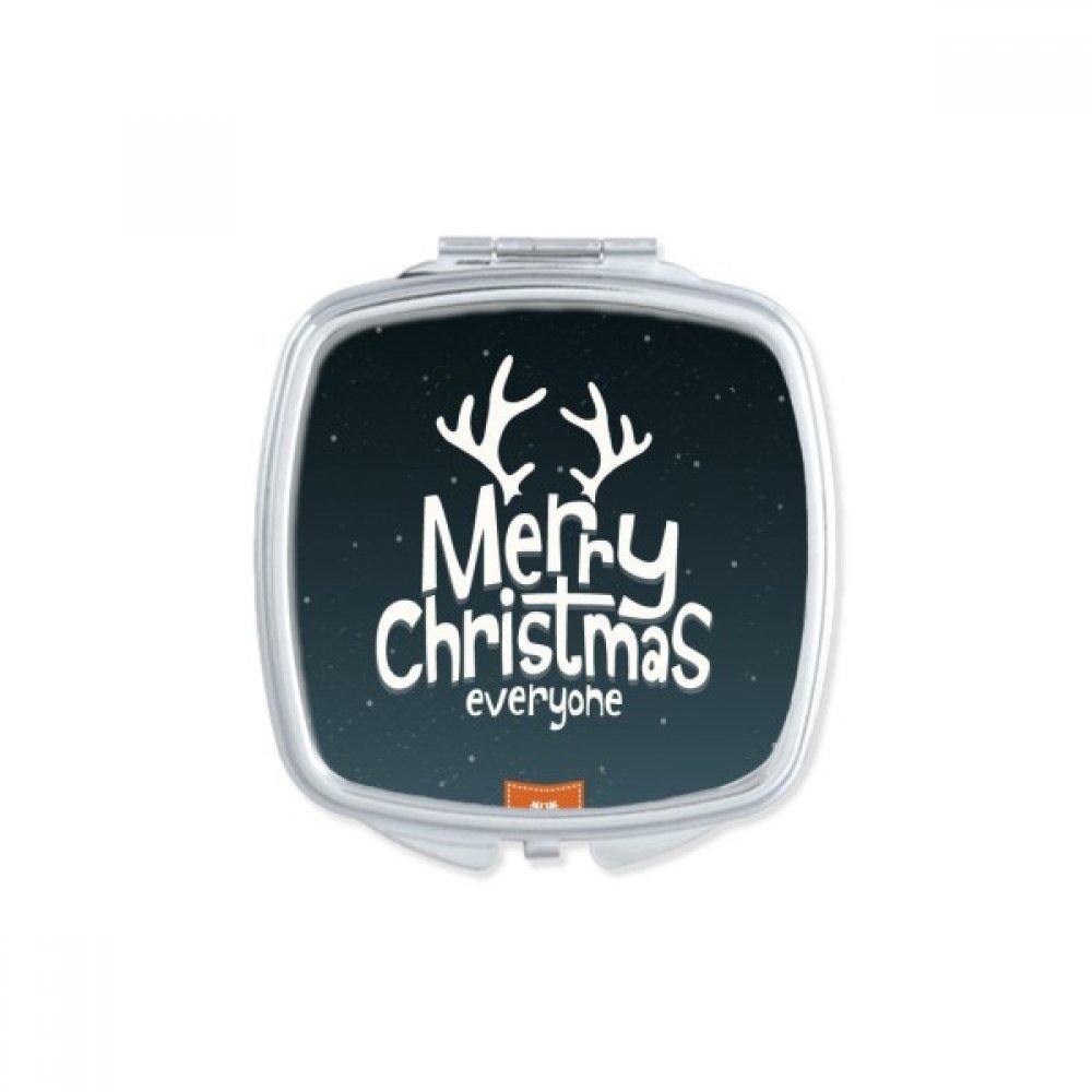 Miroir compact Noël coloré petit cadeau miroir maquillage portable cœur