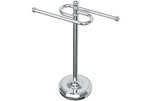 Gatco 1546 Counter Top S Style Towel Holder, Chrome