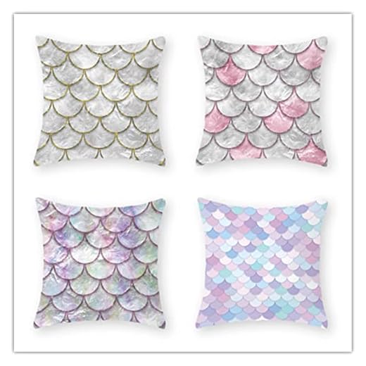 Funda Cojin 60x60 Lavanda Rosa Grisácea Funda Cojin Algodón y Lino Cojines Sofa Transpirabilidad Fuerte Fundas Cojines con Cremallera Oculta para Sofá Dormitorio Sala de Estar 4 Pieces