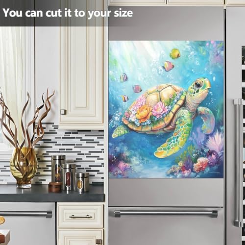 Autocollant magnétique tortue de Wusikd décoratif pour lave-vaisselle et cuisine