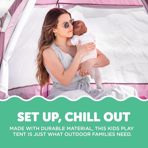 Image of Baby Delight Go with Me Villa Portable Tent and Playard | Kids Tent and Playhouse | Indoor and Outdoor | Canyon Rose