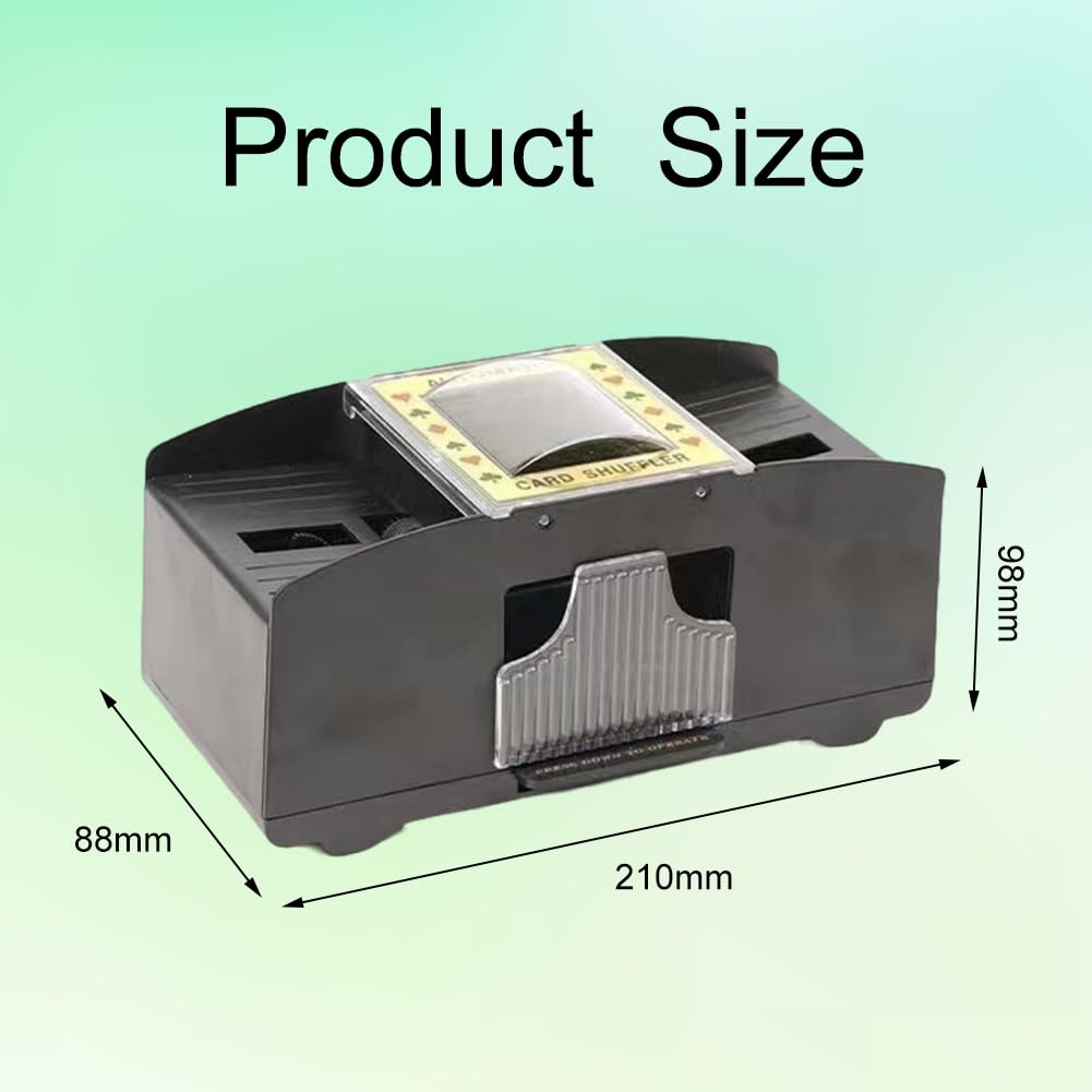 Mélangeur De Cartes Automatique – 1 à 2 Jeux – Modes Auto Et Manuel – Rechargeable – Pour Poker, UNO, Blackjack