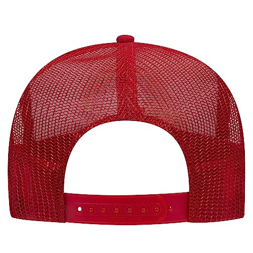 Image of OTTO Polyester Foam Front 5 Panel High Crown Mesh Back Trucker Hats in 97, Bulk, Wholesale