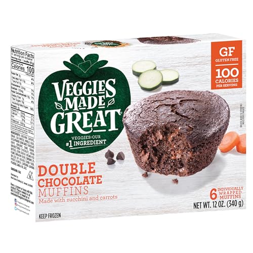 Veggies Made Great, Double Chocolate Muffins, 12 Ounce