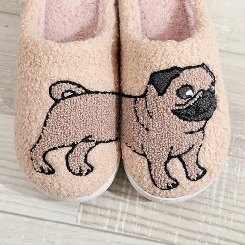 Image of Slippers for Women Men Fuzzy Memory Foam Slipper Fluffy Winter Soft Warm Slip On House Shoes
