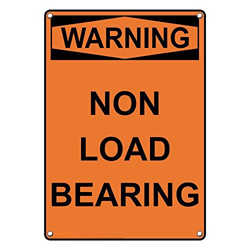 Weatherproof Plastic Vertical OSHA Warning Non Load Bearing Sign with ...