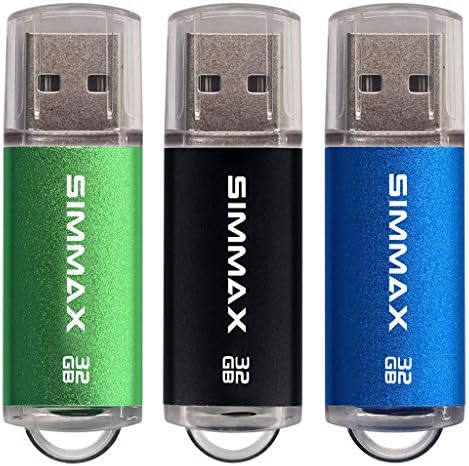 SIMMAX Memory Stick 2 Pack 32GB USB 2.0 Flash Drives Thumb Drive Pen Drive (32GB Red Purple)