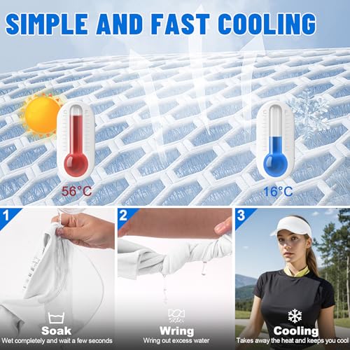 Image of Sukeen Cooling Stretchy Visor Free Size Cool Hat with UV Protection Brim Peak Vizor for Golf,Tennis,Cycling,Running