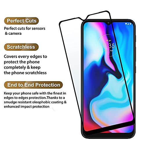 Image of HD Tempered Glass Screen Protector Compatible For Moto E7 Power With Edge To Edge Coverage And Easy Installation Kit