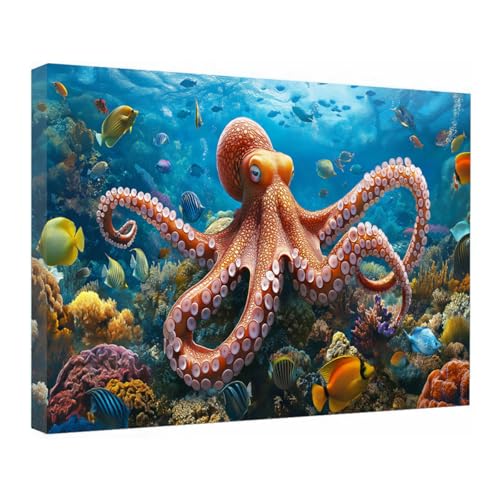 Tableaux de salle de bain impression sur toile moderne bleue 40x60cm