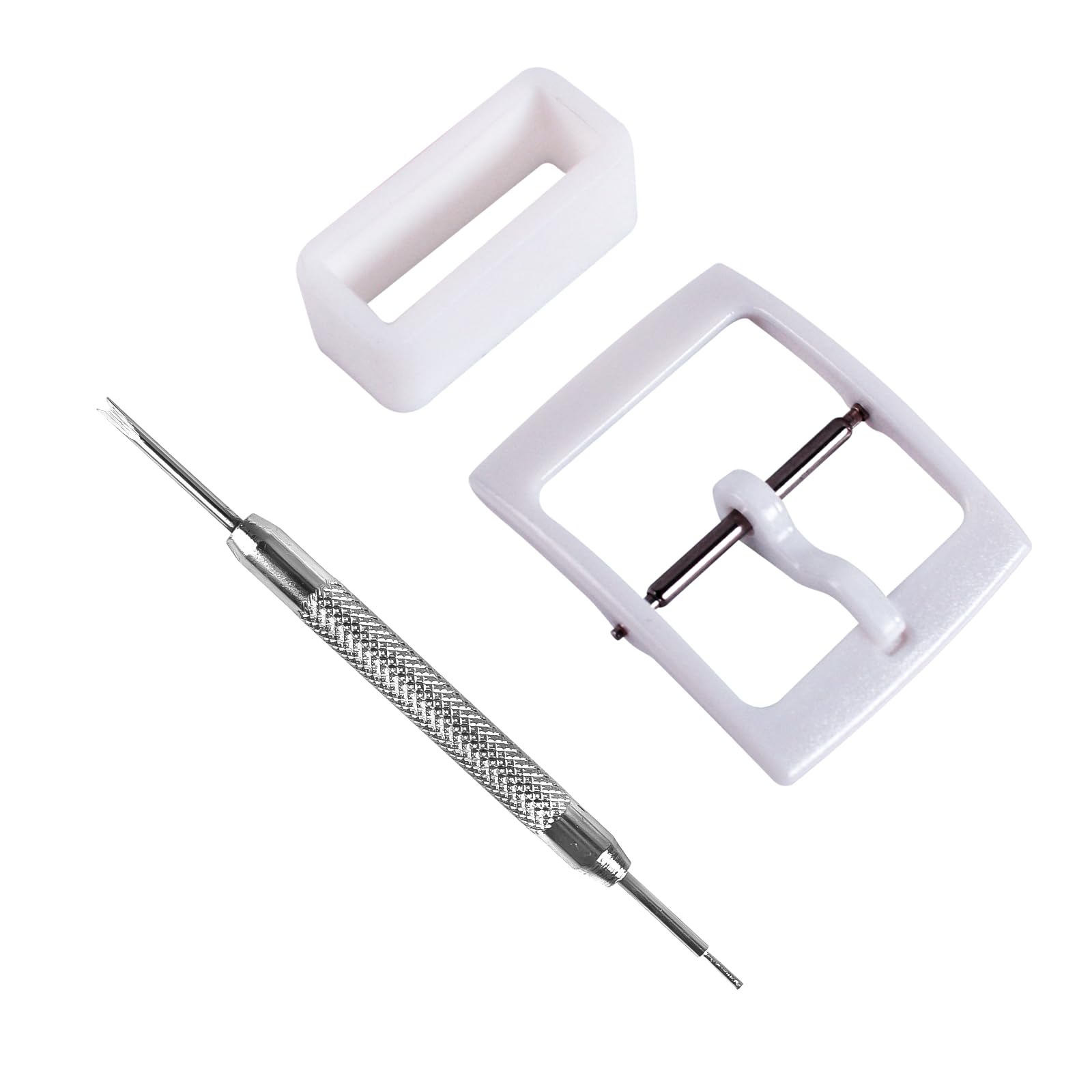 Watch Straps Replacement Plastic Buckle and Silicone Loops for Swatch