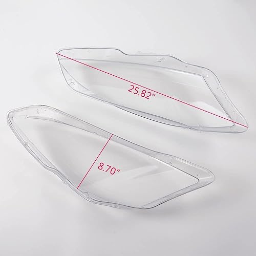 Miniatura 6 de G-PLUS Reemplazo de la cubierta de la lente del faro delantero para Mercedes Benz Clase S W221 130 1 Par 2006-2013