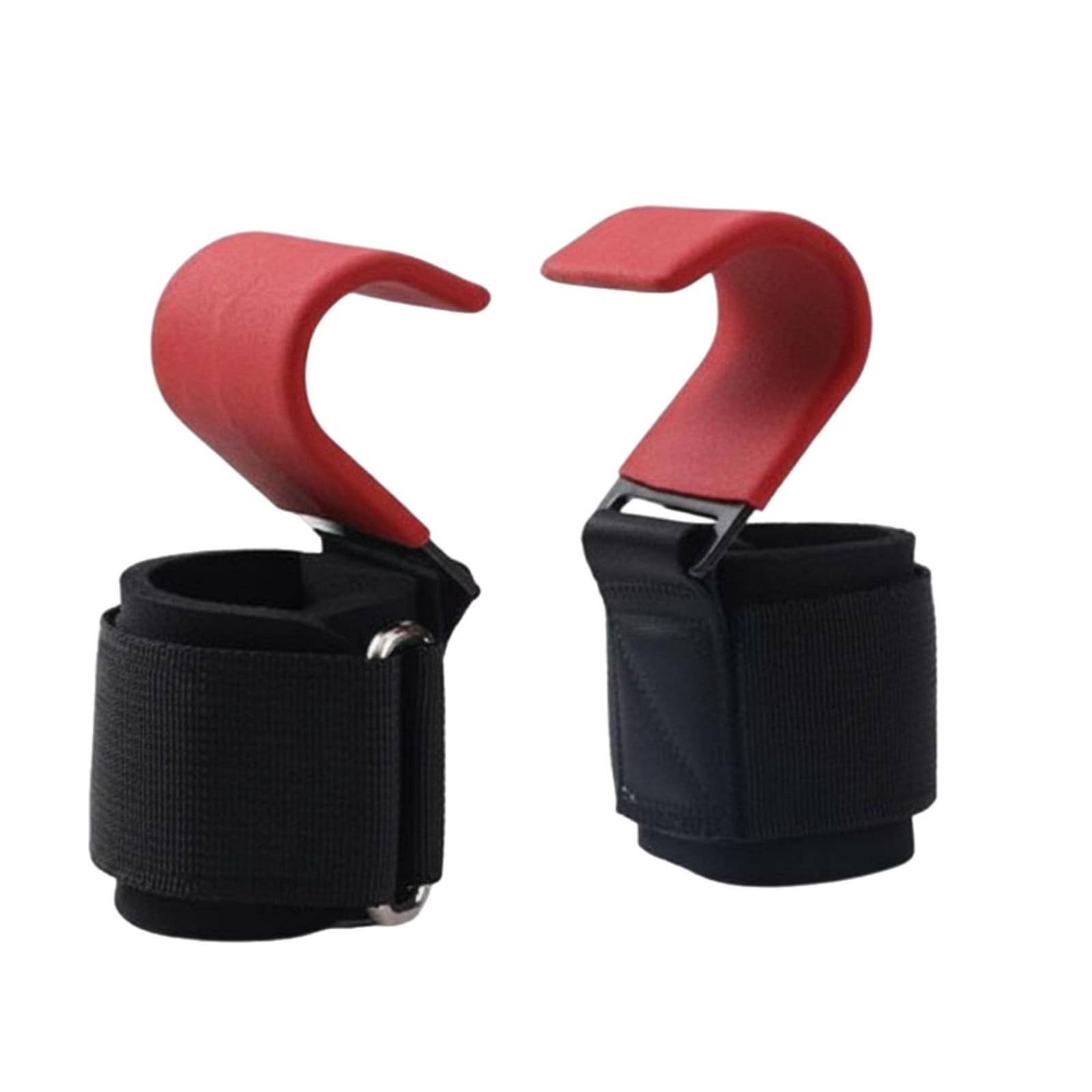Curved Wrist Straps with Hooks Adjustable Hanging Exercise Hook Metal Buckle Wrist Strap Hook Rigid, Gen 2 Red Hook | Sporting Goods | Fitness Running & Yoga | Strength Training-image-45