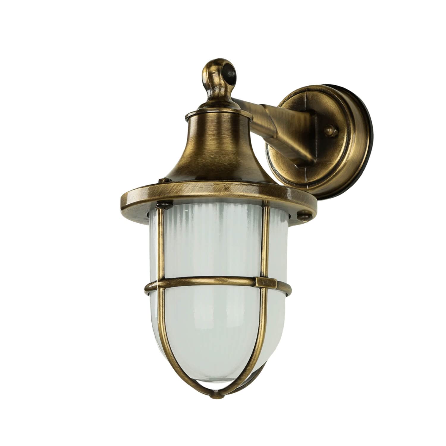 Applique Esterno Rustico Lampadari Bartalini CRISGO AB20 E27 LED Ottone Lampada Parete