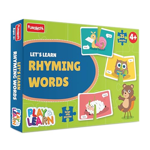 Funskool - Play & Learn Rhyming Words,Educational,25X2Pieces,Puzzle,For 4 Year Old Kids And Above,Toy (B0CK4RKZYS) Amazon Price History, Amazon Price Tracker