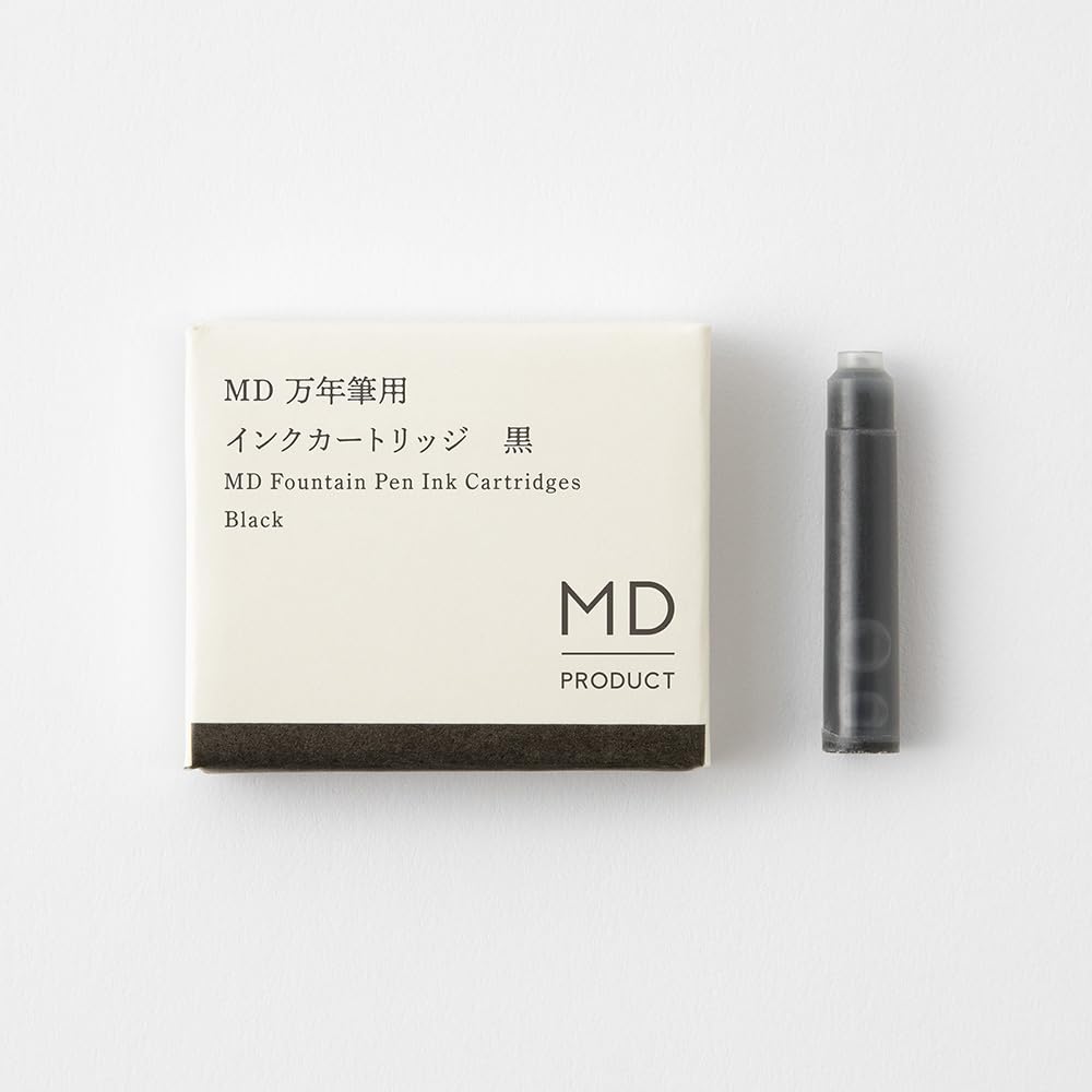 Amazon | ミドリ 万年筆 MD万年筆用 カートリッジ 黒 38080006