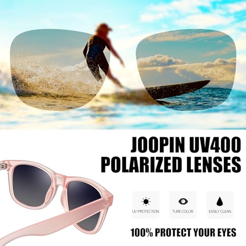Image of Joopin Square Sunglasses Polarized UV400 Designer Sun Glasses Men Women | Oversized, Plastic Frame, Retro, Vintage, Unisex, Trendy Shades for Driving, Party, Fishing, Business, Costume