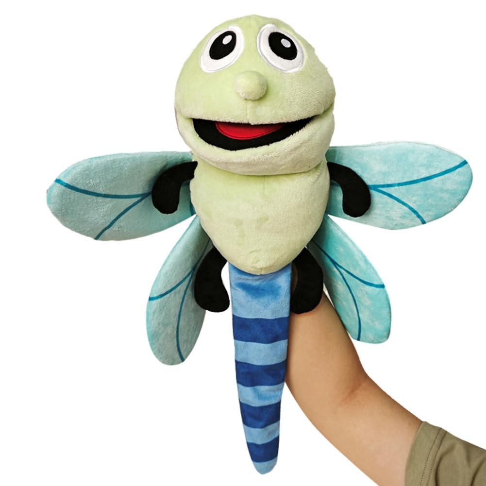Animal hand puppets butterfly wildlife animal puppets toy bee finger puppets ant stuffed animal doll caterpillar animal hand puppets Plush Toy for Puppet theater interactive role play