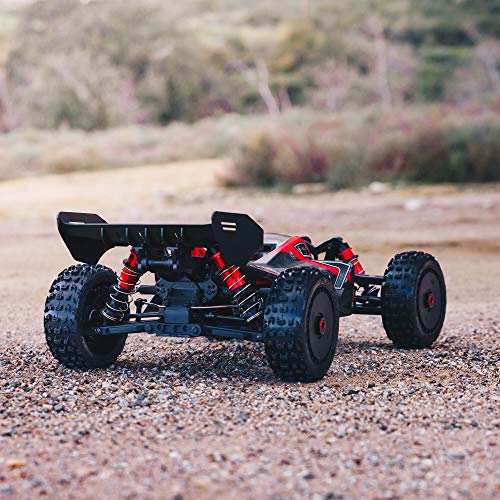Image of ARRMA RC Car 1 /8 Typhon 6S V5 4WD BLX Buggy with Spektrum Firma RTR (Ready-to-Run), Black and Red, ARA8606V5