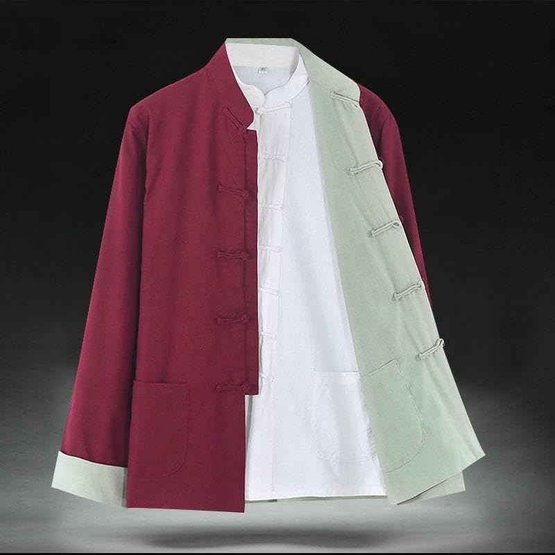 Vêtement zen style chinois femme en coton lin réversible contre le stress et l'inconfort - 2