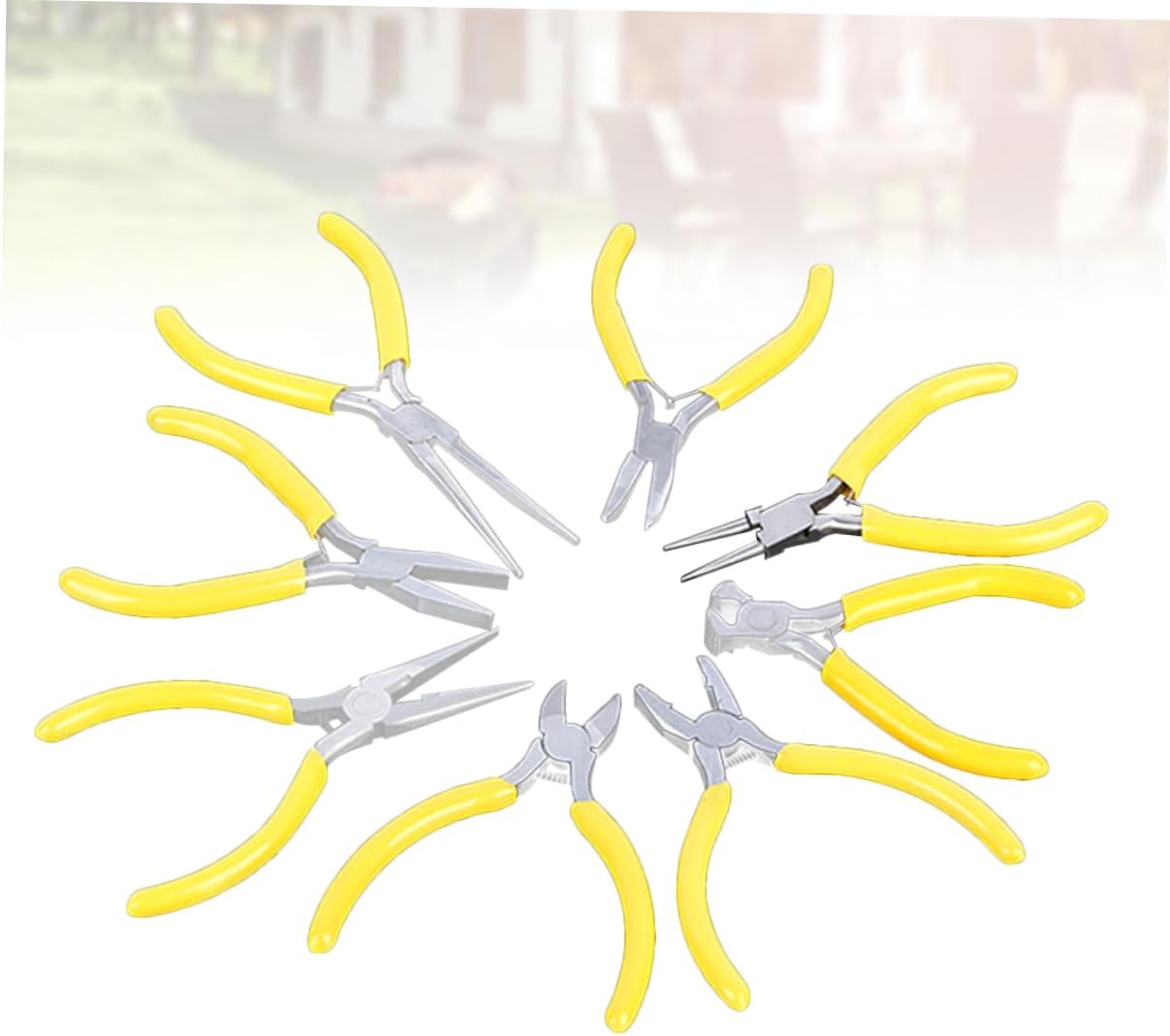 ARTIBETTER 8pcs Mini Pliers Tool Steel Needle-nose Pliers for Jewelry Repair Craft Hobby Projects