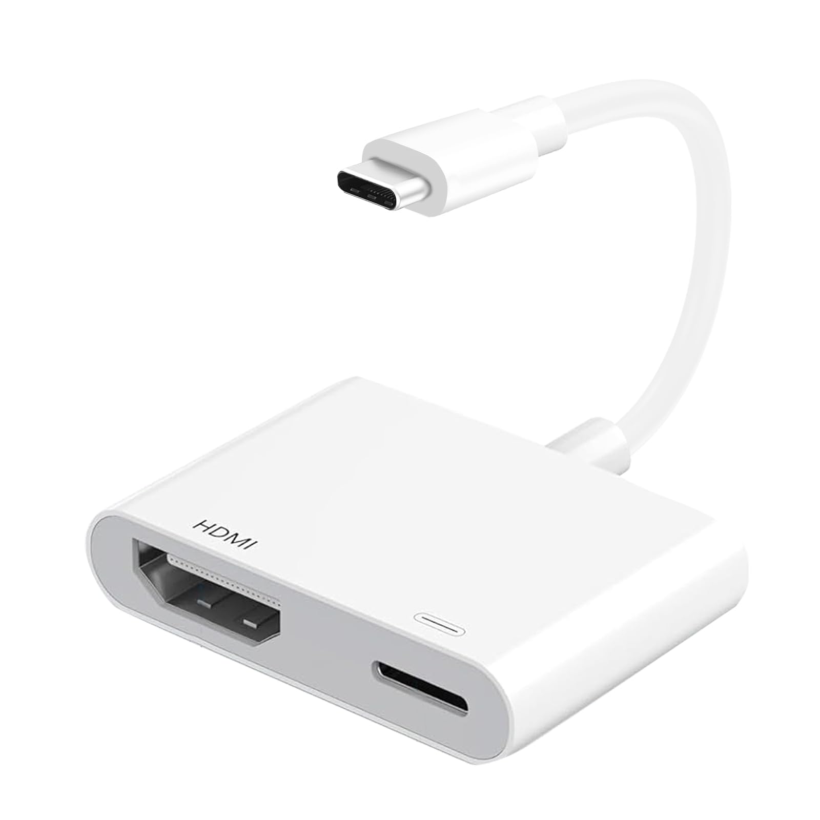 Adaptateur USB C vers HDMI pour iPhone 17 16 15, Convertisseur d'écran pour iPad MacBook vers HDTV Projecteur